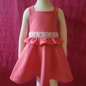 Janie & Jack Pink Ponte Knit Dress -4